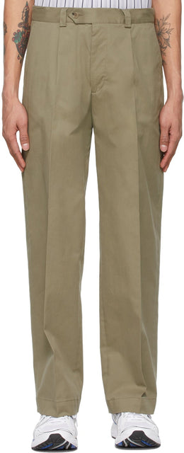 mfpen Beige Twill Trousers - Pantalon Twill Mfpen Beige - MFPEN 베이지 능직 바지