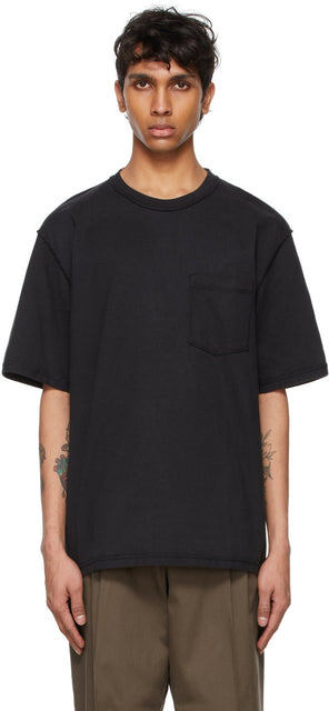 mfpen Black Pocket T-Shirt - T-shirt de poche noire Mfpen - MFPEN 블랙 포켓 티셔츠
