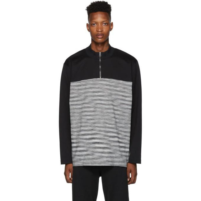 Missoni Black and White Zip Sweater