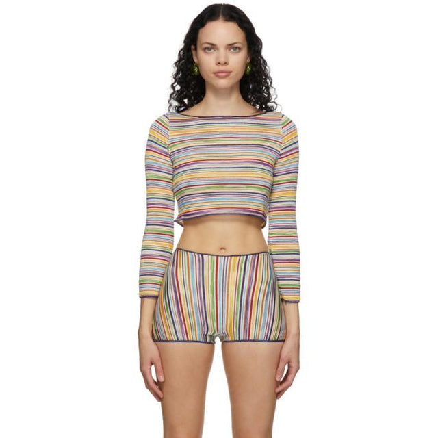 Missoni Multicolor Striped Long Sleeve T-Shirt