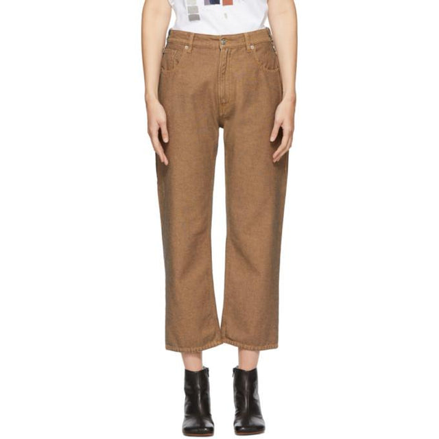 MM6 Maison Margiela Beige Dyed Jeans