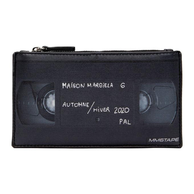 MM6 Maison Margiela Black and Grey VHS Pouch