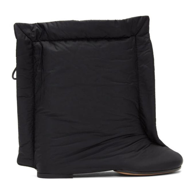 MM6 Maison Margiela Black Mid-Calf Rectangle Boots