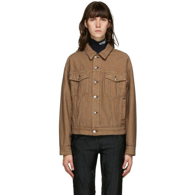 MM6 Maison Margiela Brown Denim Jacket
