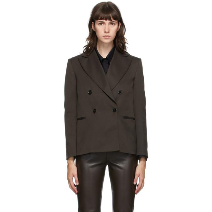 MM6 Maison Margiela Brown Wool Blazer
