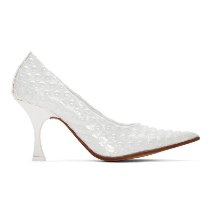 MM6 Maison Margiela White Bubble Wrap Heels
