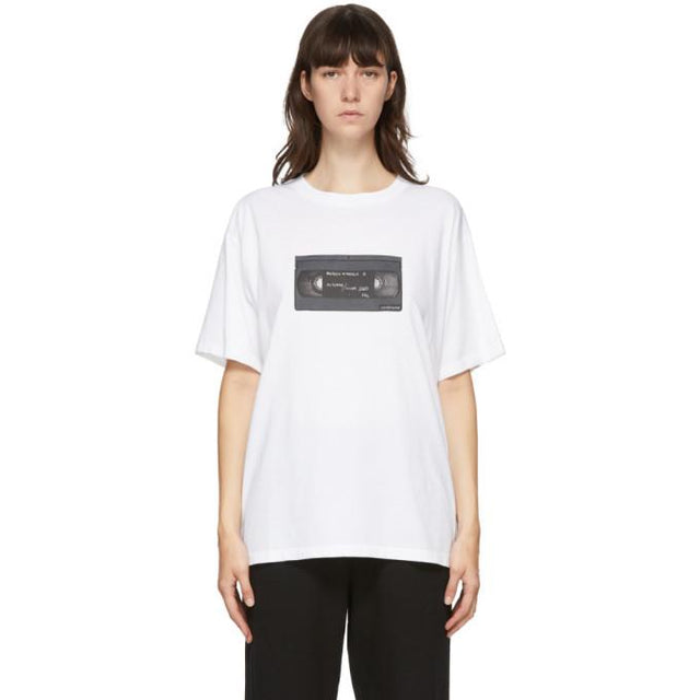 MM6 Maison Margiela White VHS Graphic T-Shirt