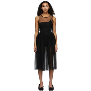 Molly Goddard Black Ally Dress