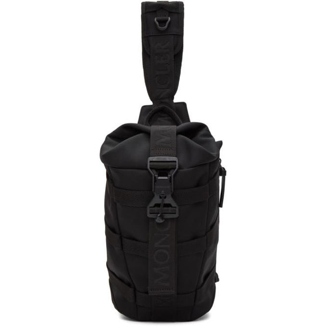 Moncler Black Argens Mono Sling Backpack