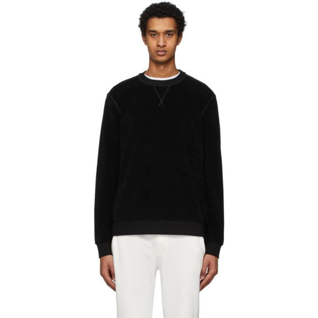Moncler Black Cotton Sweatshirt