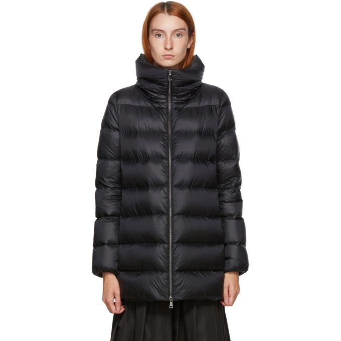 Moncler black down anges coat Clearance