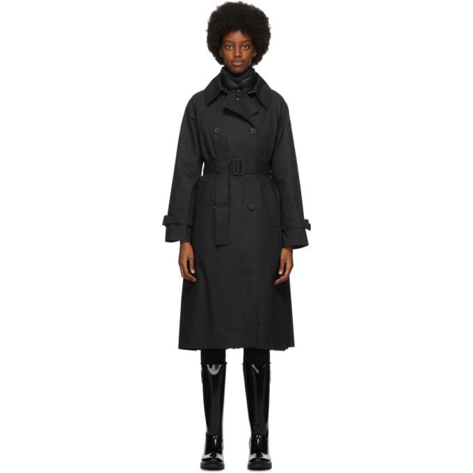 Moncler Black Ebihens Trench Coat