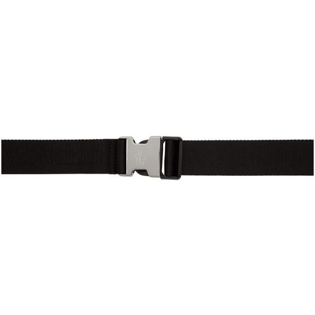 Moncler Black Logo Belt