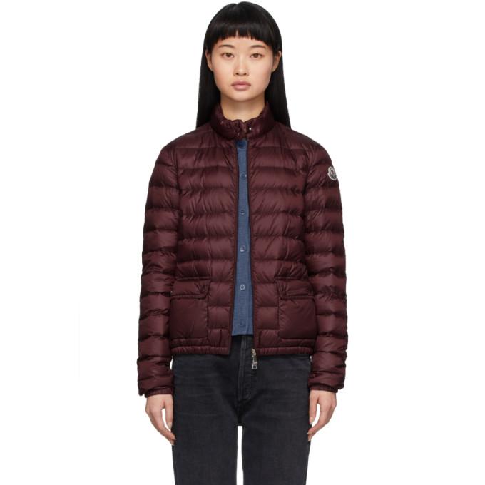 Moncler Burgundy Down Lans Jacket