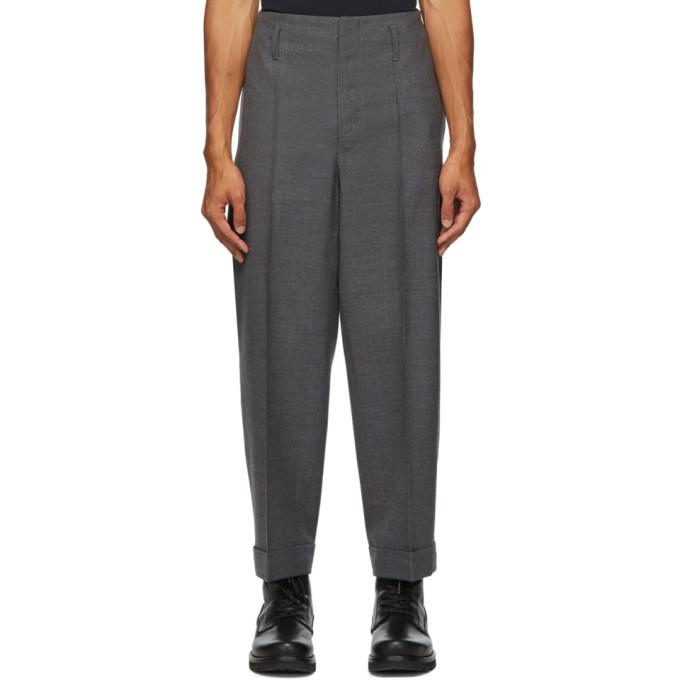Moncler Genius 7 Moncler Fragment Hiroshi Fujiwara Grey Wool Trousers