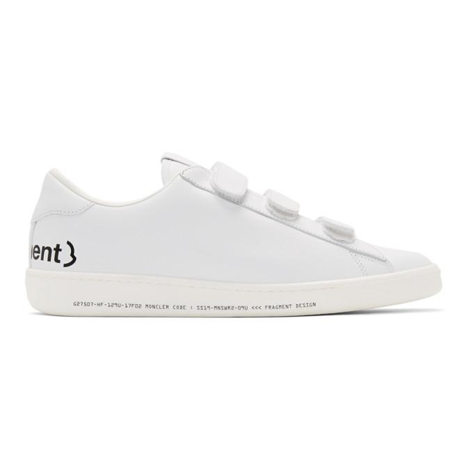 Moncler Genius 7 Moncler Fragment Hiroshi Fujiwara White Leather Sneakers