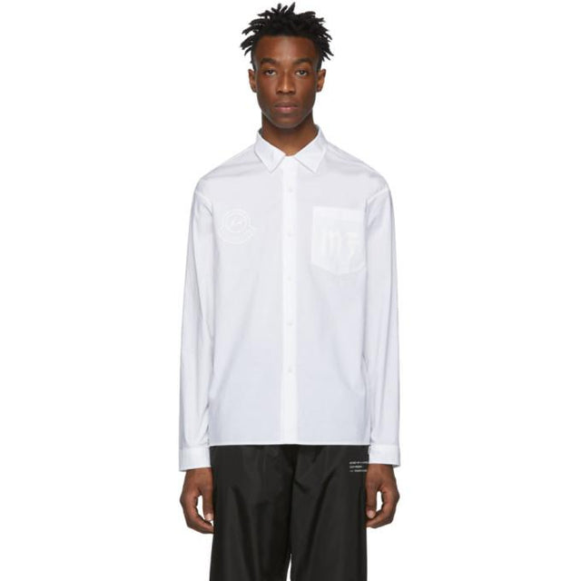 Moncler Genius 7 Moncler Hiroshi Fujiwara White Logo Shirt
