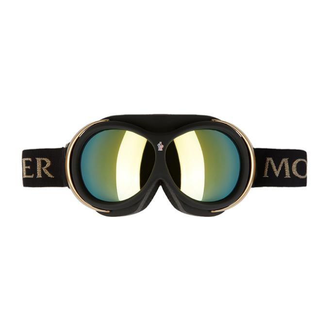 Moncler Grenoble Black and Gold Mirror Ski Goggles – BlackSkinny
