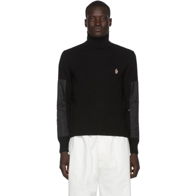 Moncler Grenoble Black Knit Turtleneck