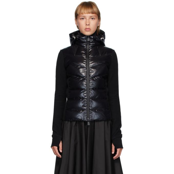 Moncler Grenoble Black Shiny Down Jacket