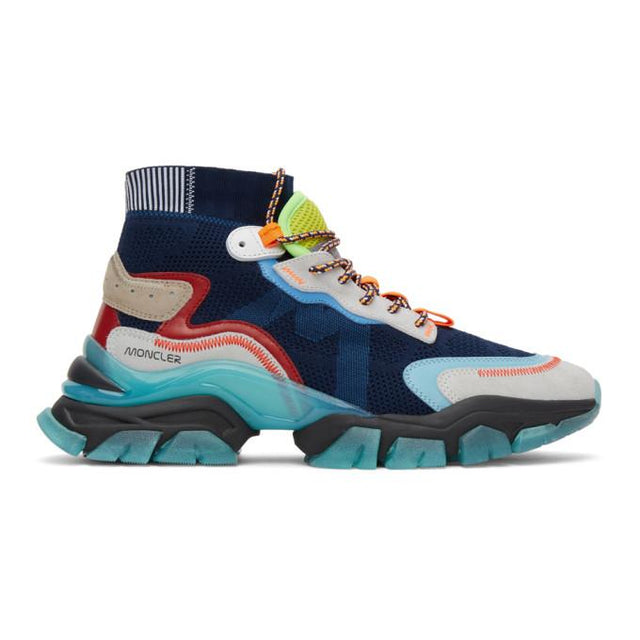 Moncler Navy Leave No Trace High-Top Sneakers