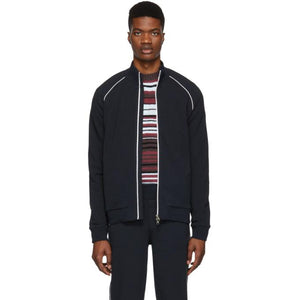 Moncler Navy Maglia Track Jacket