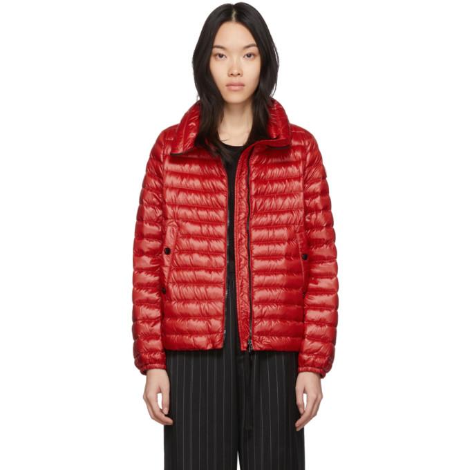 Moncler Red Down Basane Jacket