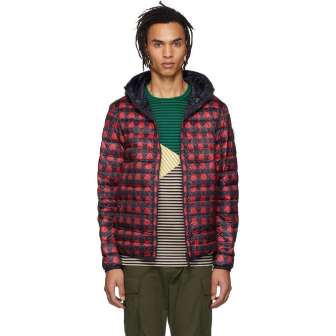 Moncler Reversible Navy and Red Down Oise Jacket