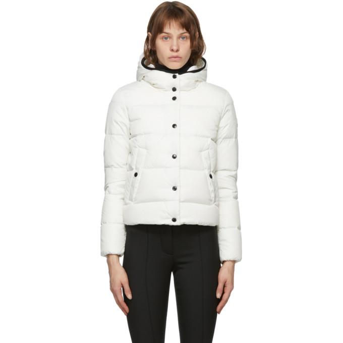 Moncler White Down Lenar Jacket