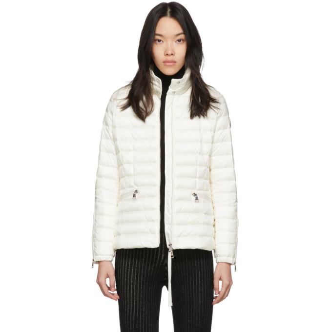 Moncler White Down Safre Jacket