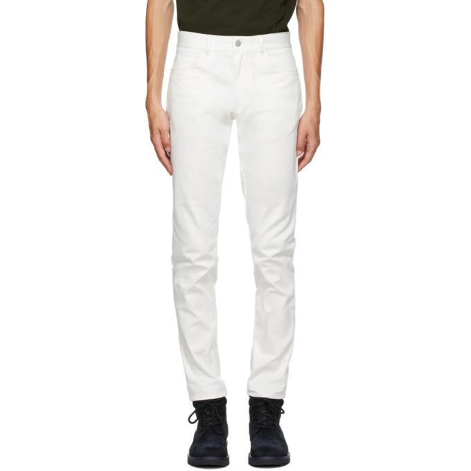 Moncler White Logo Pocket Jeans