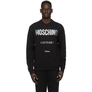 Moschino Black and Silver Couture Sweatshirt