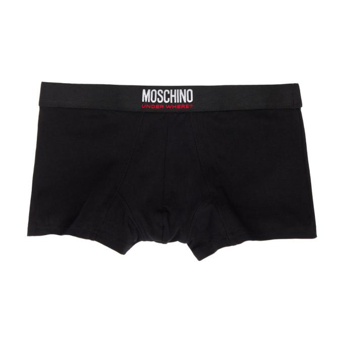 Moschino Black Logo Boxers