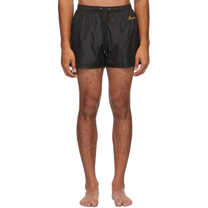 Moschino Black Logo Swim Shorts