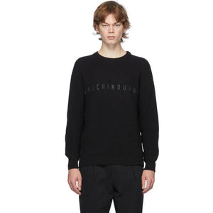 Moschino Black Moschinouomo Crewneck Sweater