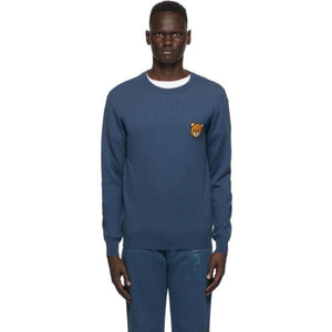 Moschino Blue Teddy Crewneck Sweater