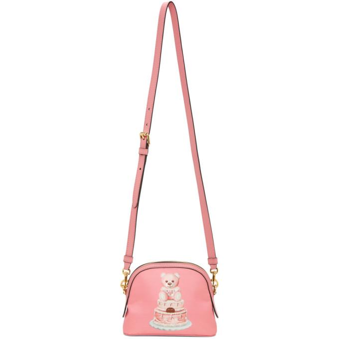 Moschino Pink Cake Teddy Bear Shoulder Bag
