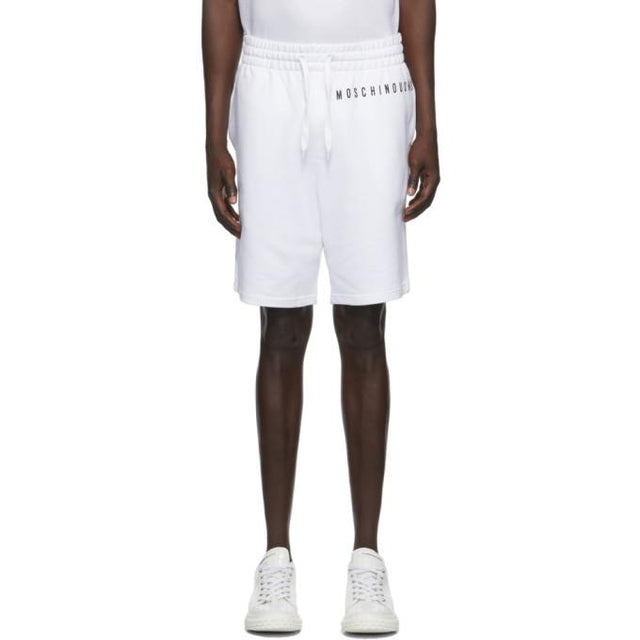 Moschino White Fantasy Print Moschinouomo Shorts