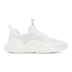 Moschino White Teddy Sneakers