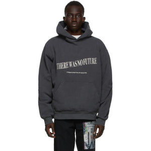 Mr. Saturday Black Embroidered No Future Hoodie