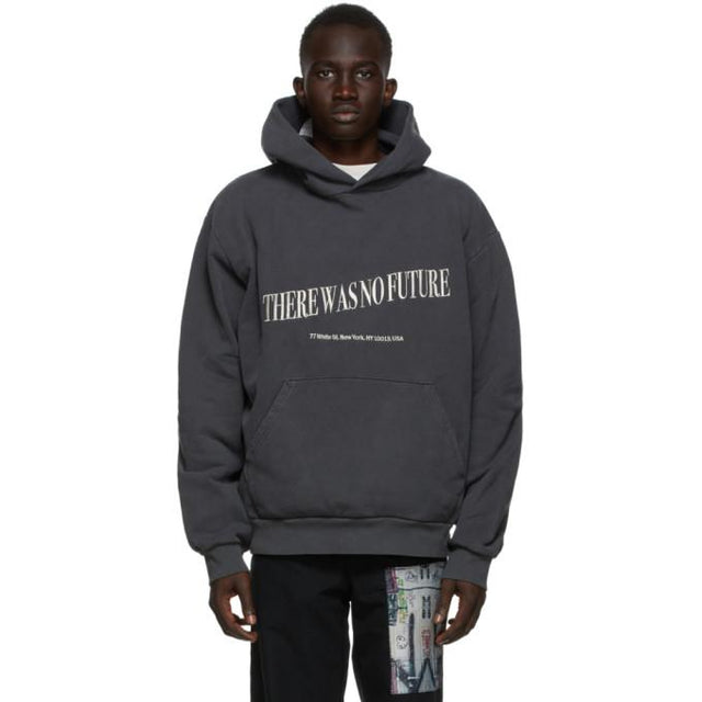Mr. Saturday Black Embroidered No Future Hoodie