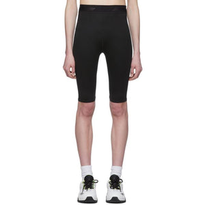 MSGM Black Biker Shorts