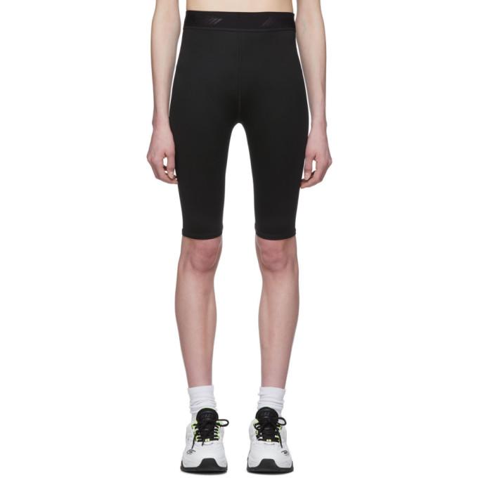 MSGM Black Biker Shorts