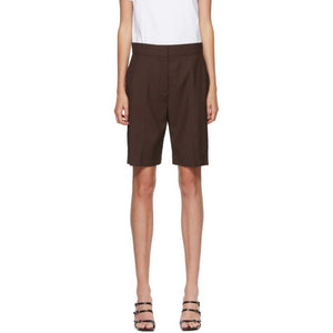 MSGM Brown Suiting Shorts