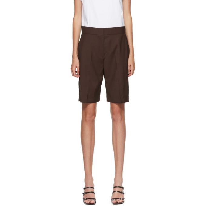 MSGM Brown Suiting Shorts