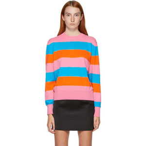 MSGM Multicolor Striped Crewneck