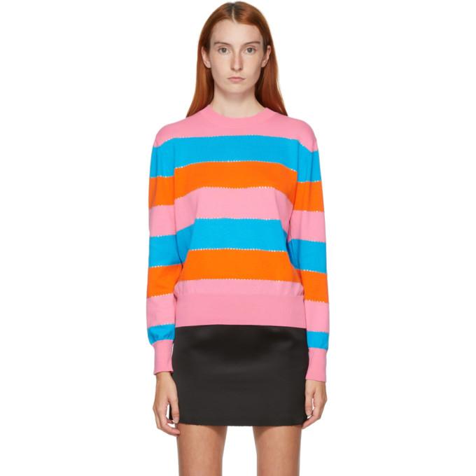 MSGM Multicolor Striped Crewneck