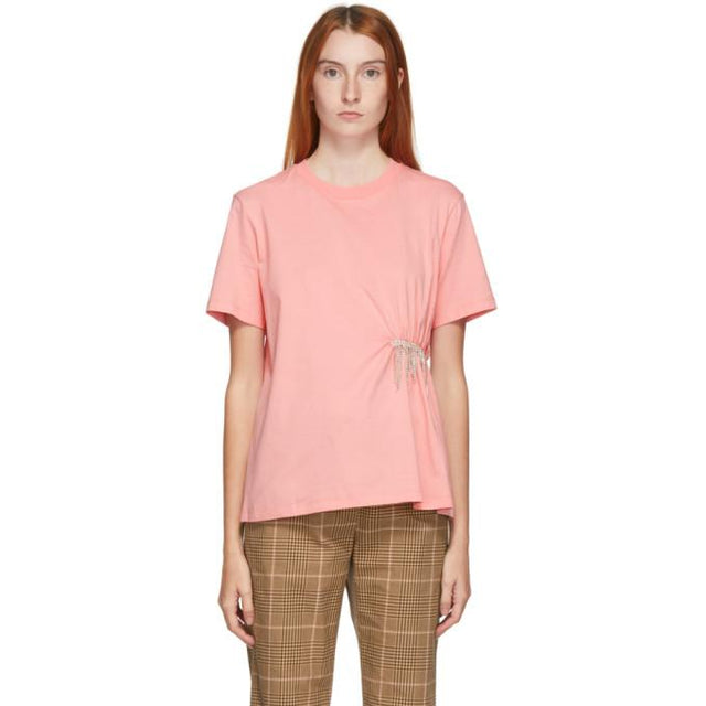 MSGM Pink Crystal T-Shirt