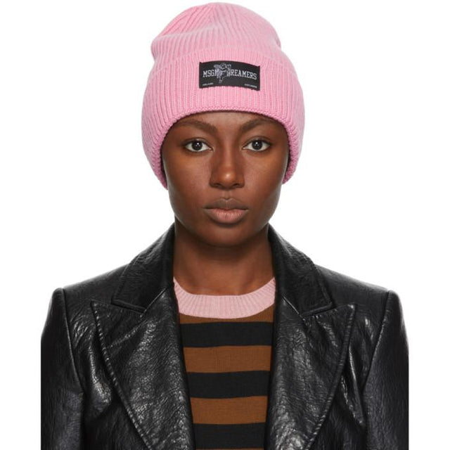 MSGM Pink Dreamers Beanie