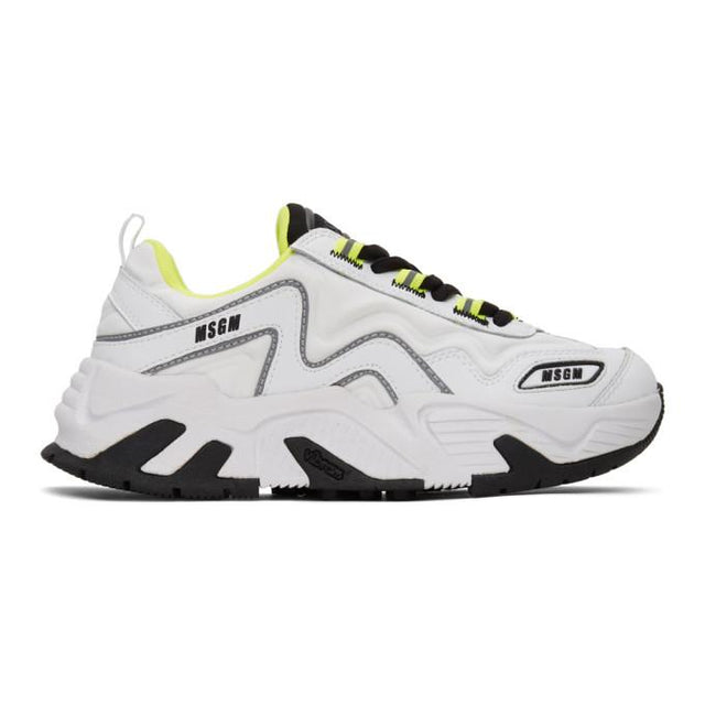 MSGM White Chunky Sneakers
